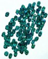 100 4mm Faceted Emerald AB Firepolish Beads